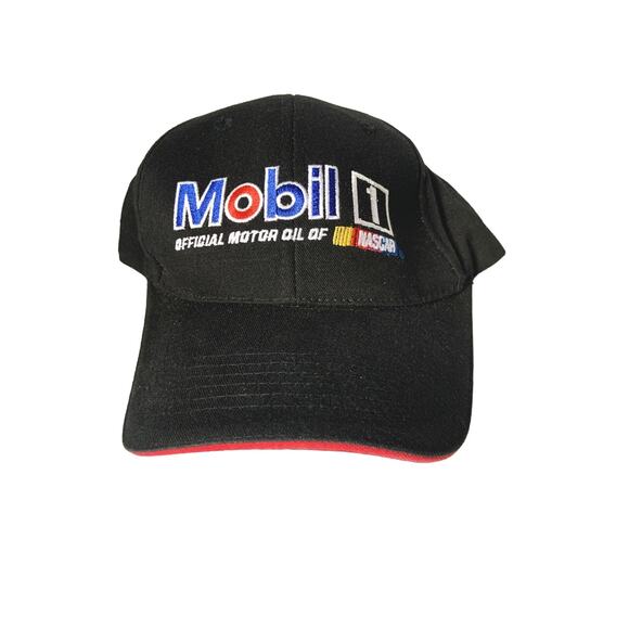 Mobil 1 Official Motor Oil of NASCAR Cap Hat Baseball Trucker Adjustable Size - Picture 1 of 4